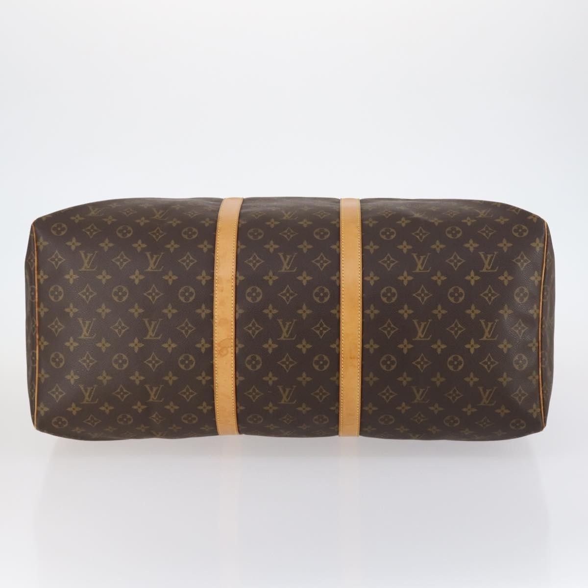 Louis Vuitton Keepall Bag Monogram Canvas Brown Canvas Travel Bag Bag (Pre-Owned)