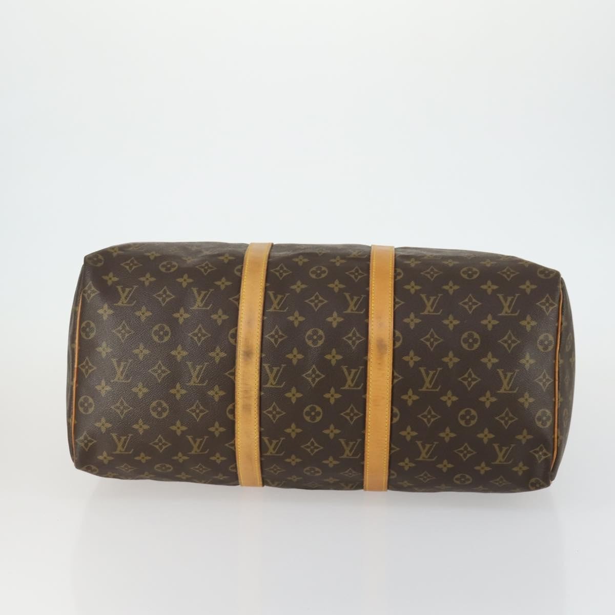 Louis Vuitton Keepall Bag Monogram Canvas Brown Canvas Travel Bag Bag (Pre-Owned)