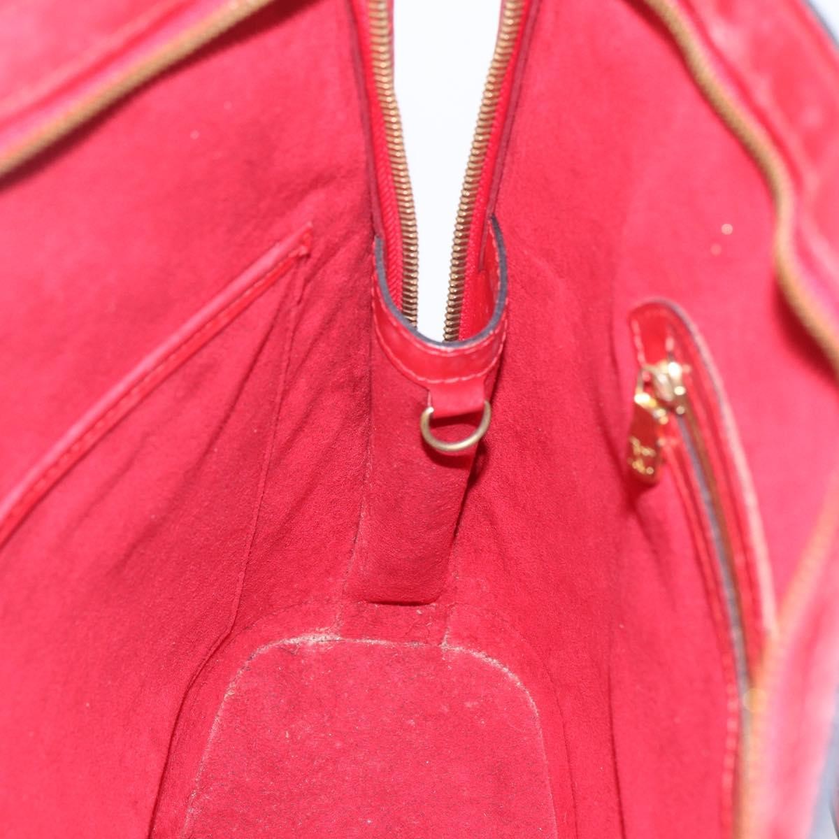 Louis Vuitton Lussac Handbag Epi Leather Red Leather Shoulder Bag Bag (Pre-Owned)