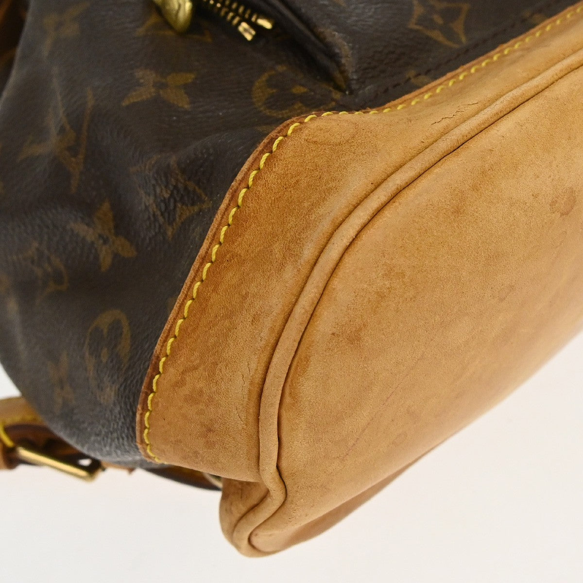 Louis Vuitton Vintage Montsouris Backpack Monogram Canvas Brown Canvas Backpack Bag (Pre-Owned)
