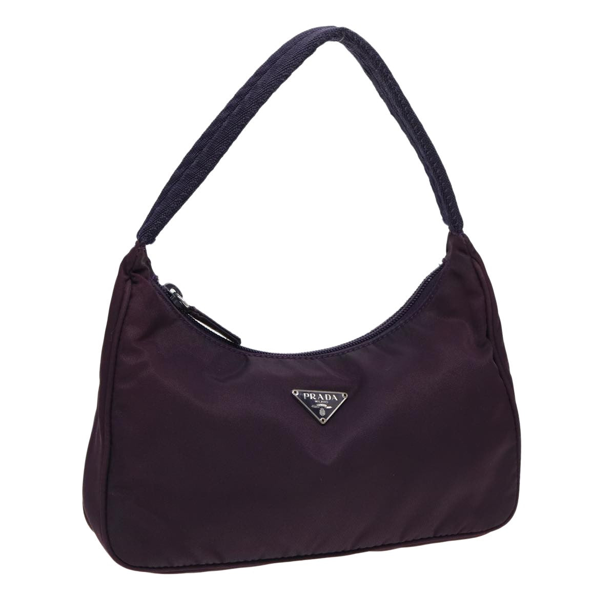 Prada Pochette Shoulder Bag Tessuto Purple Nylon Clutche & Pouche Bag (Pre-Owned)