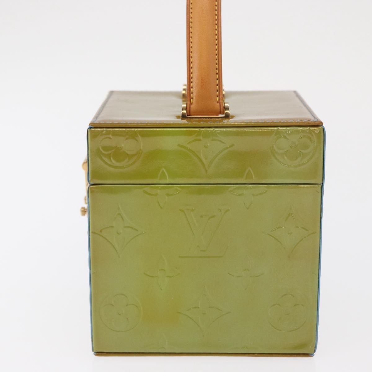 Louis Vuitton Bleecker Box Bag Monogram Vernis Green Patent_Leather Clutche & Pouche Bag (Pre-Owned)