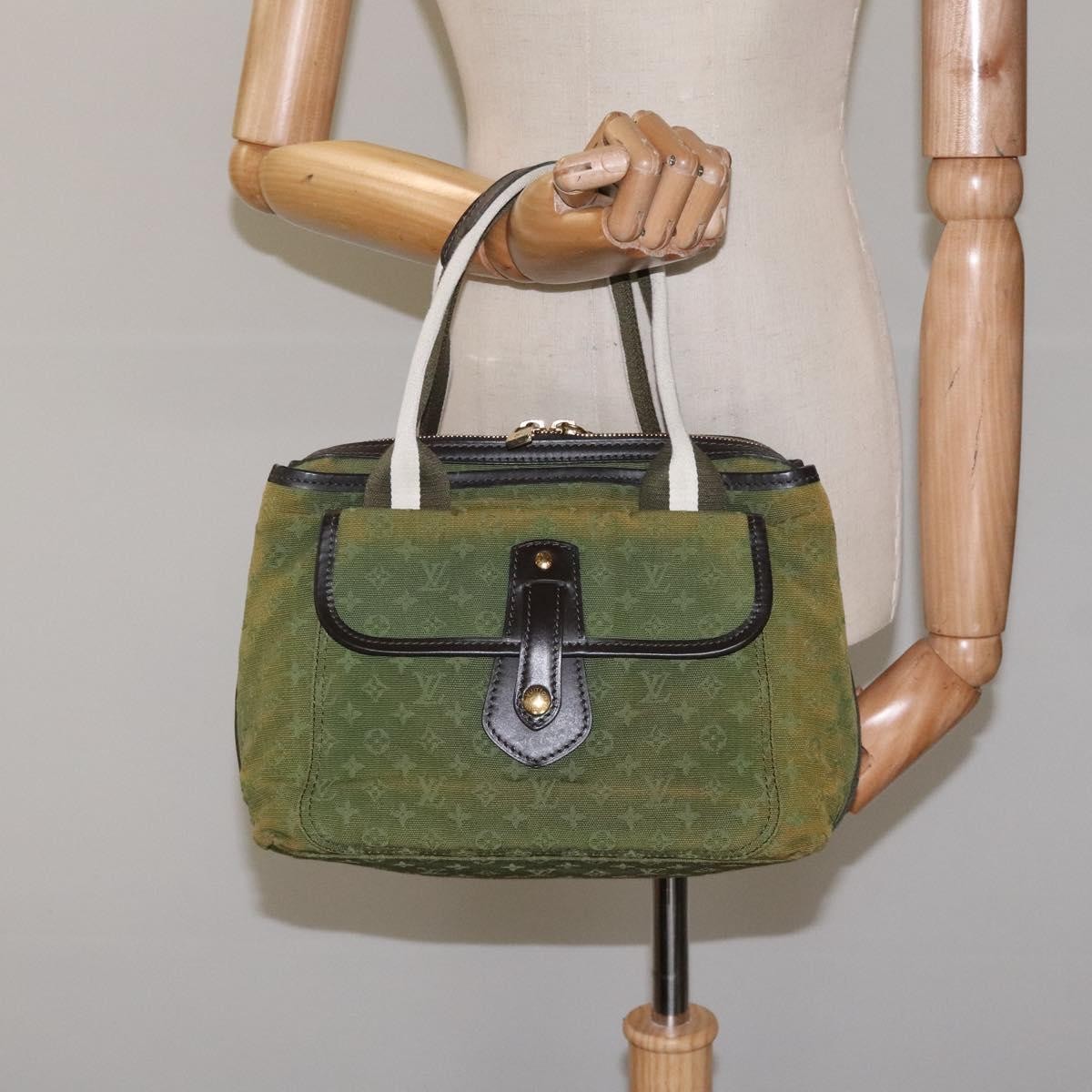 Louis Vuitton Sac Mary Kate Handbag Mini Lin Khaki Canvas Handbag (Pre-Owned)