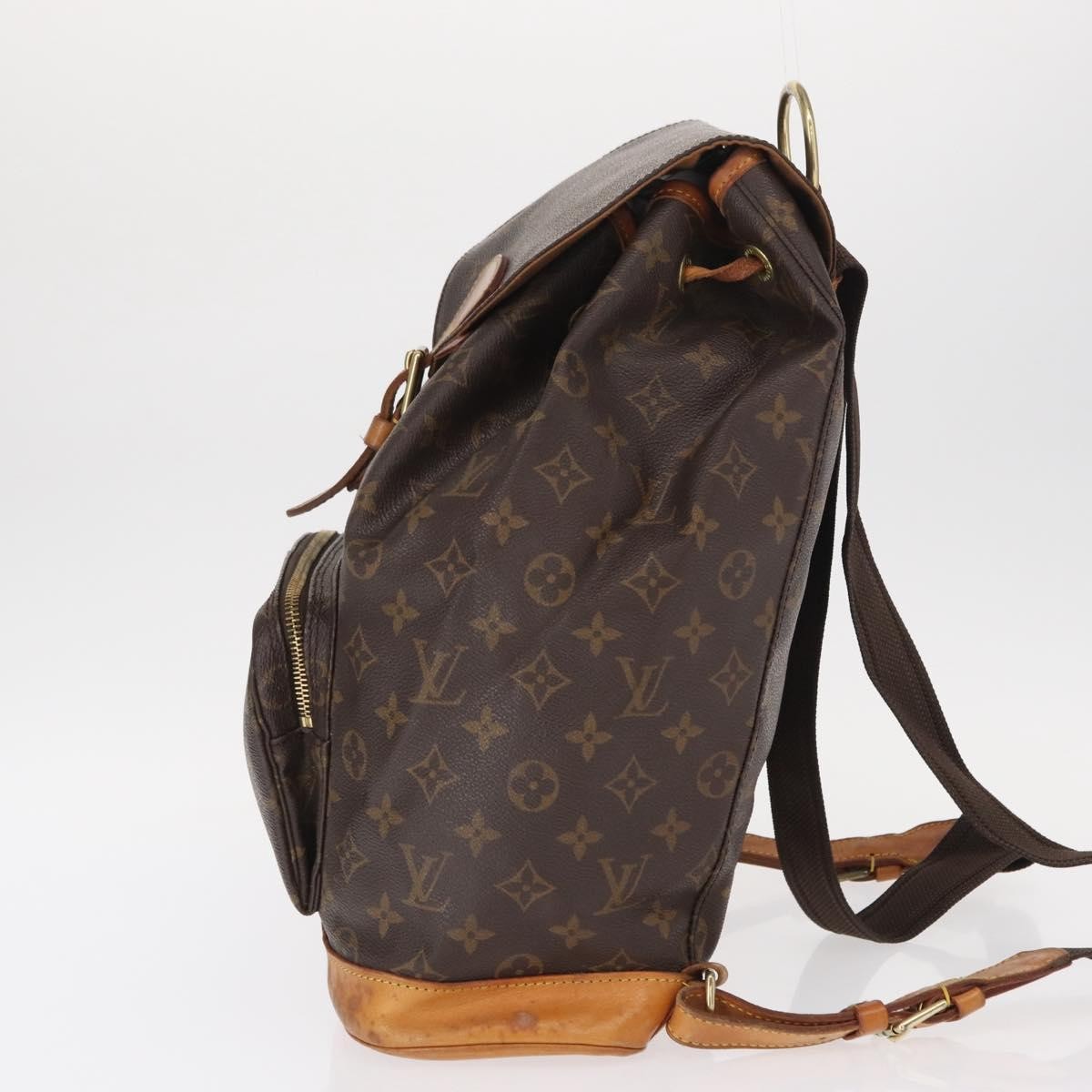 Louis Vuitton Vintage Montsouris Backpack Monogram Canvas Brown Canvas Backpack Bag (Pre-Owned)