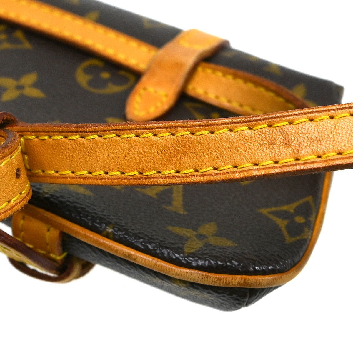 Louis Vuitton Ceinture Pochette Solo Belt Bag Monogram Canvas Brown Canvas Clutche & Pouche Bag (Pre-Owned)