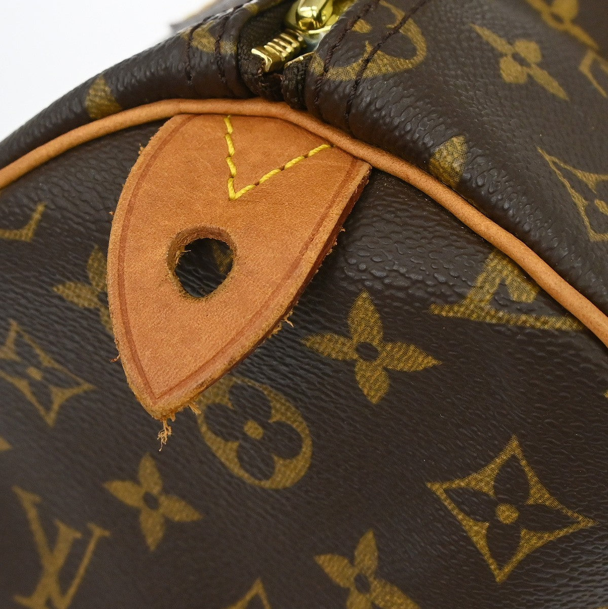 Louis Vuitton Speedy Handbag Monogram Canvas Brown Canvas Handbag (Pre-Owned)