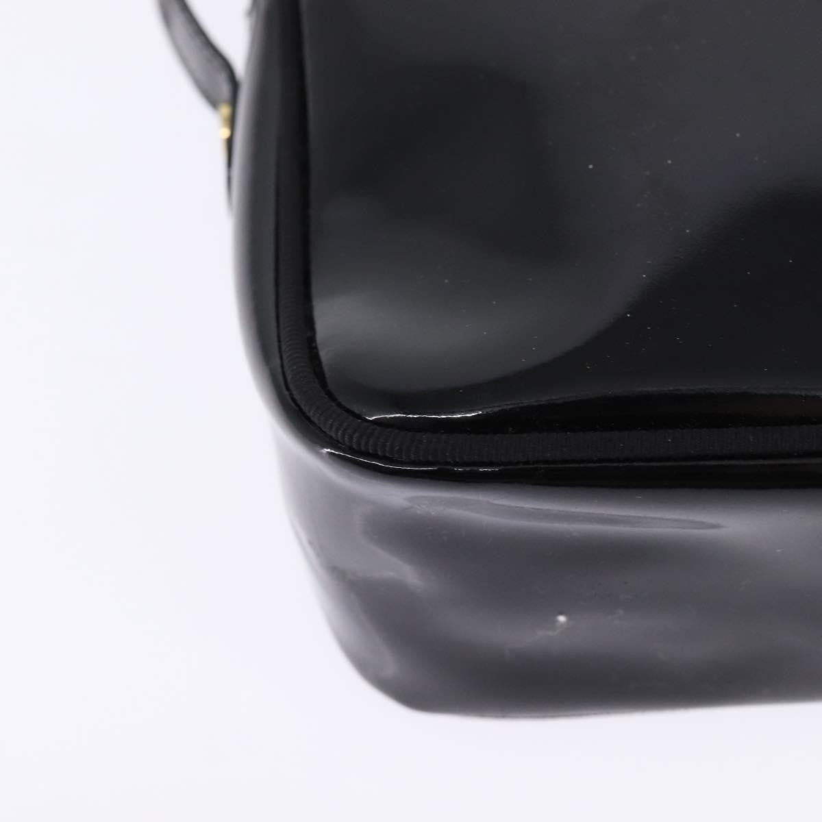 Salvatore Ferragamo Vara Bow Camera Shoulder Bag Patent Leather Black Patent_Leather Shoulder Bag Bag (Pre-Owned)