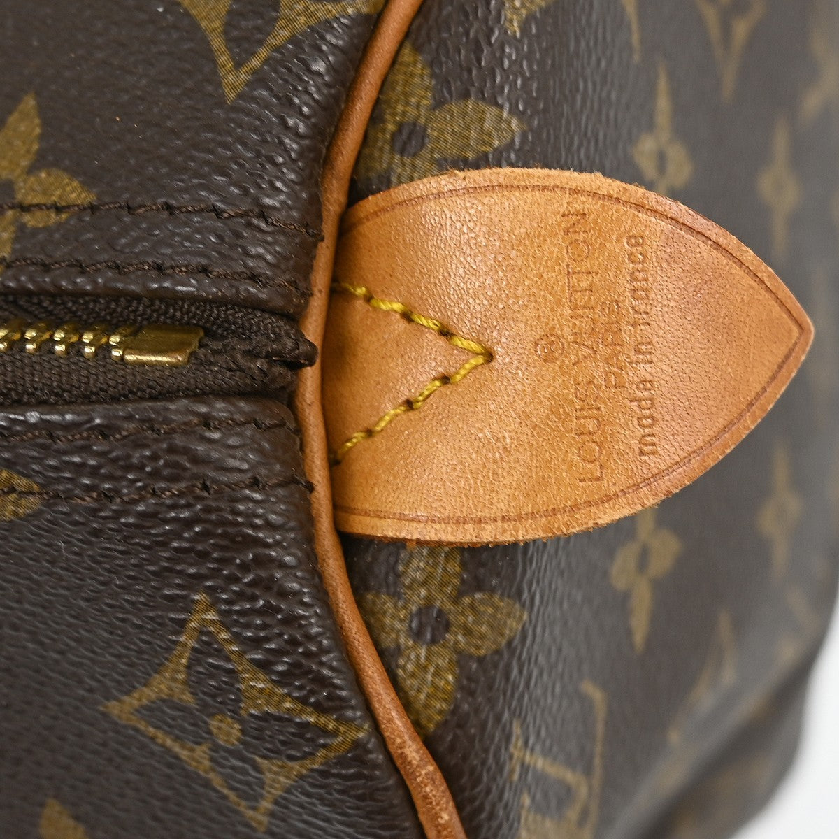 Louis Vuitton Speedy Handbag Monogram Canvas Brown Canvas Handbag (Pre-Owned)