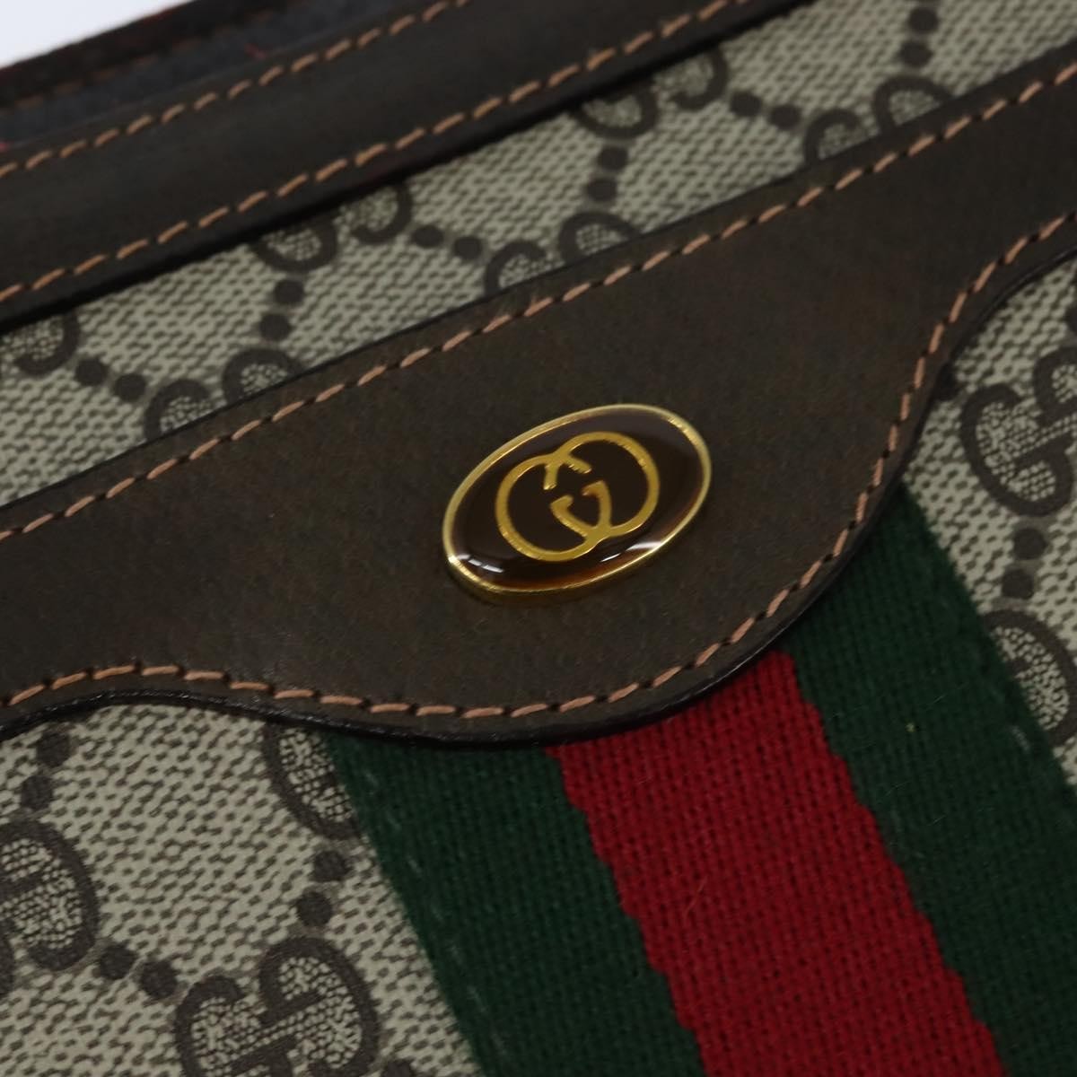 Gucci Ophidia Zip Shoulder Bag Gg Coated Canvas Beige Canvas Shoulder Bag Bag (Pre-Owned)