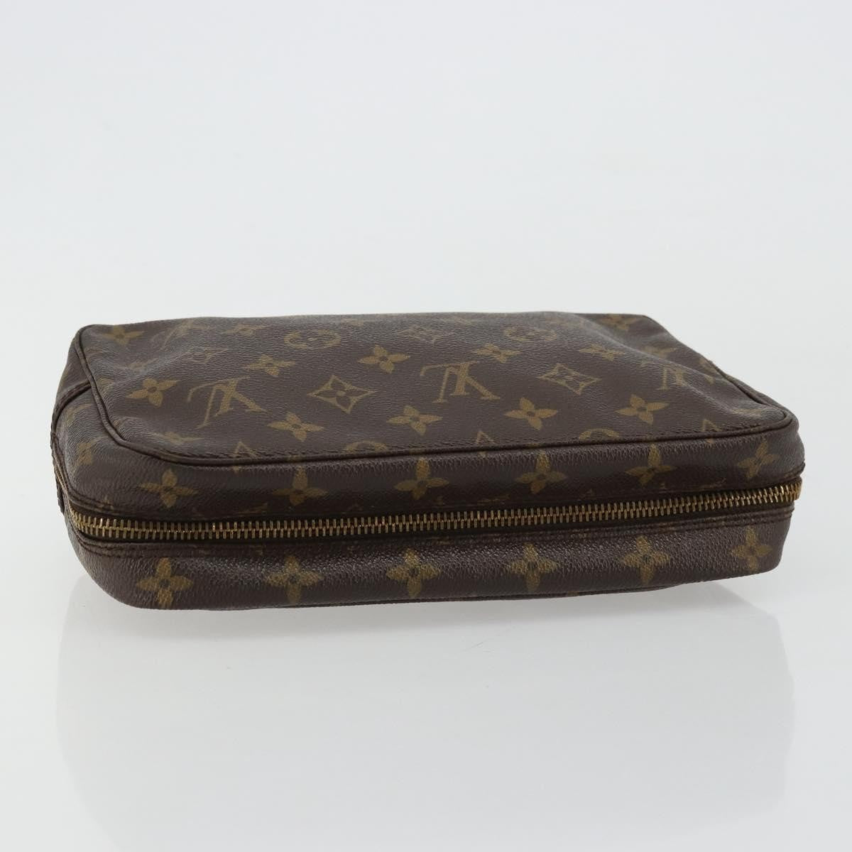 Louis Vuitton Trousse Toiletry Pouch Monogram Canvas Brown Canvas Toiletry Case Accessory (Pre-Owned)