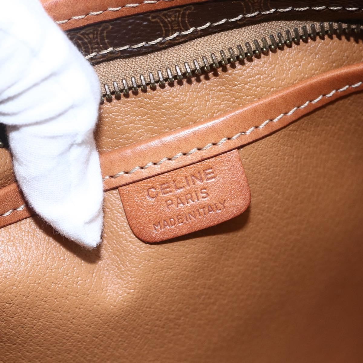 Celine Macadam Pochette Canvas Brown Canvas Clutche & Pouche Bag (Pre-Owned)