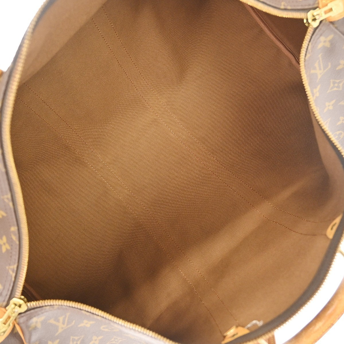 Louis Vuitton Keepall Bag Monogram Canvas Brown Canvas Travel Bag Bag (Pre-Owned)