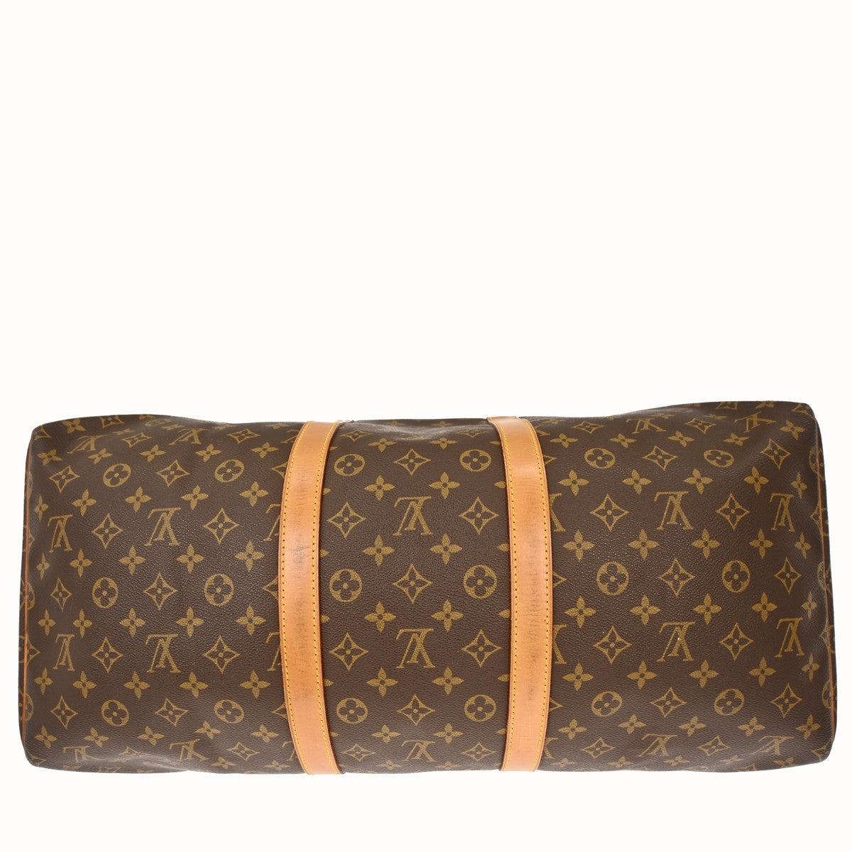 Louis Vuitton Keepall Bag Monogram Canvas Brown Canvas Travel Bag Bag (Pre-Owned)