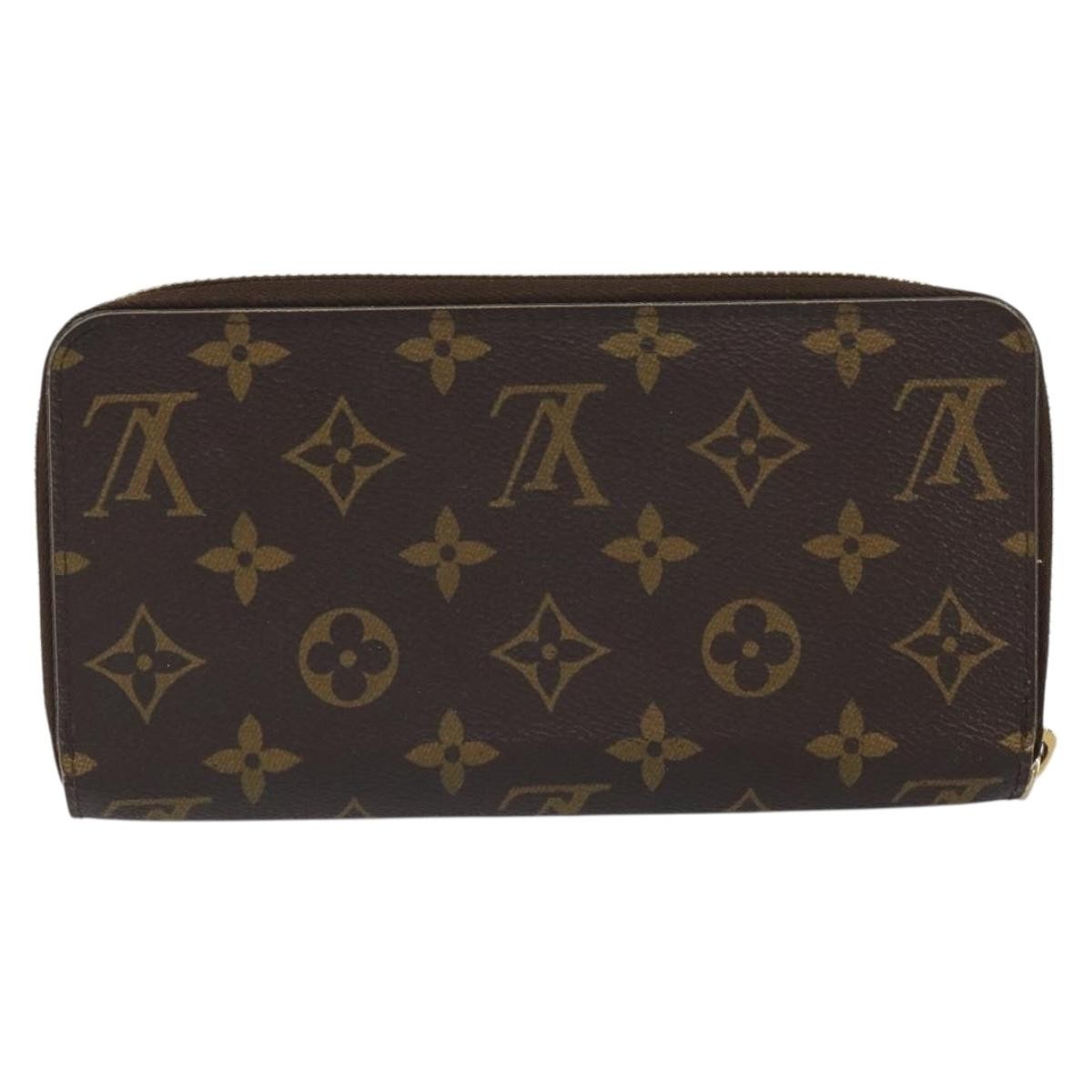 Louis Vuitton Zippy Wallet Canvas Brown Canvas Wallets Accessory (Pre-Owned)
