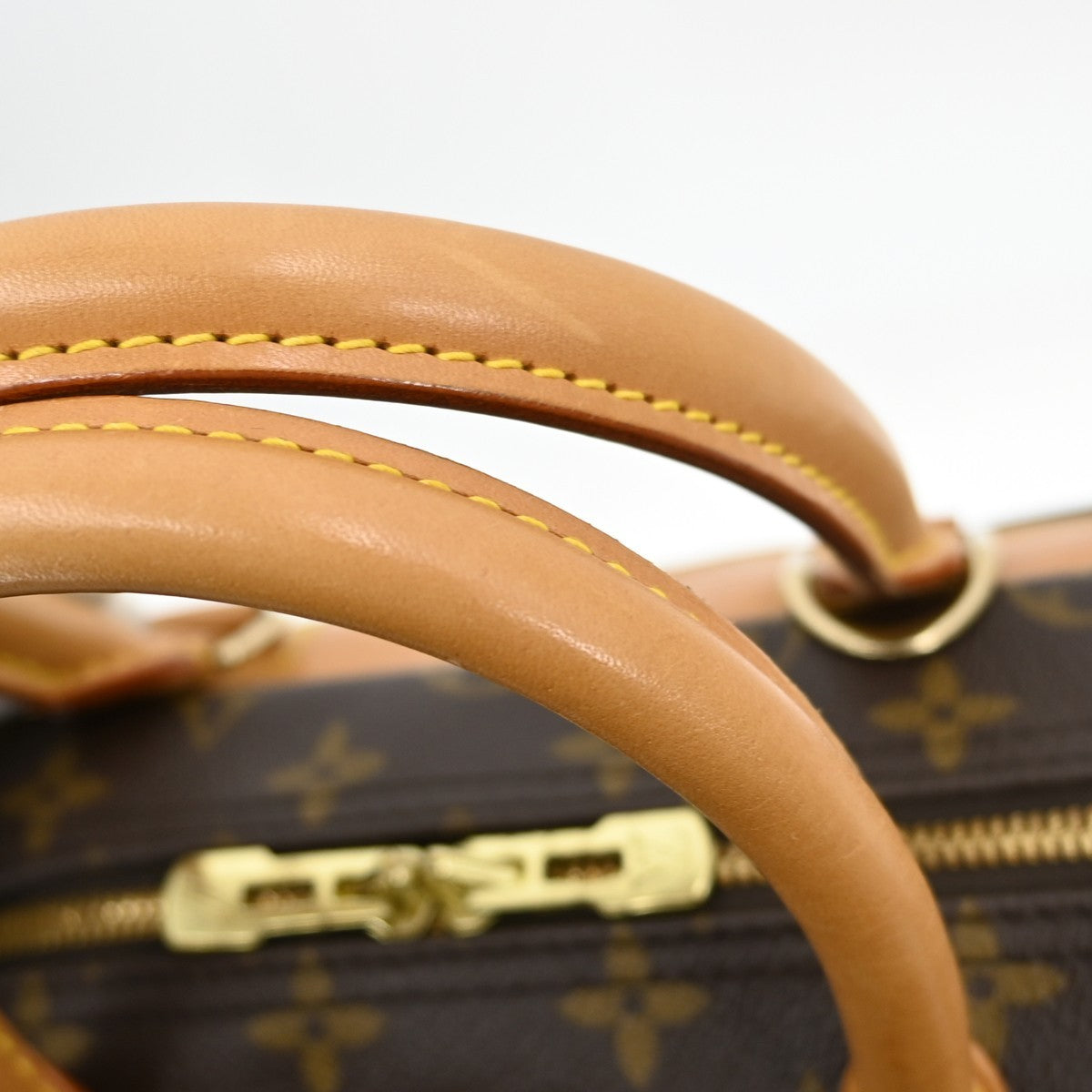 Louis Vuitton Deauville Handbag Monogram Canvas Brown Canvas Handbag (Pre-Owned)