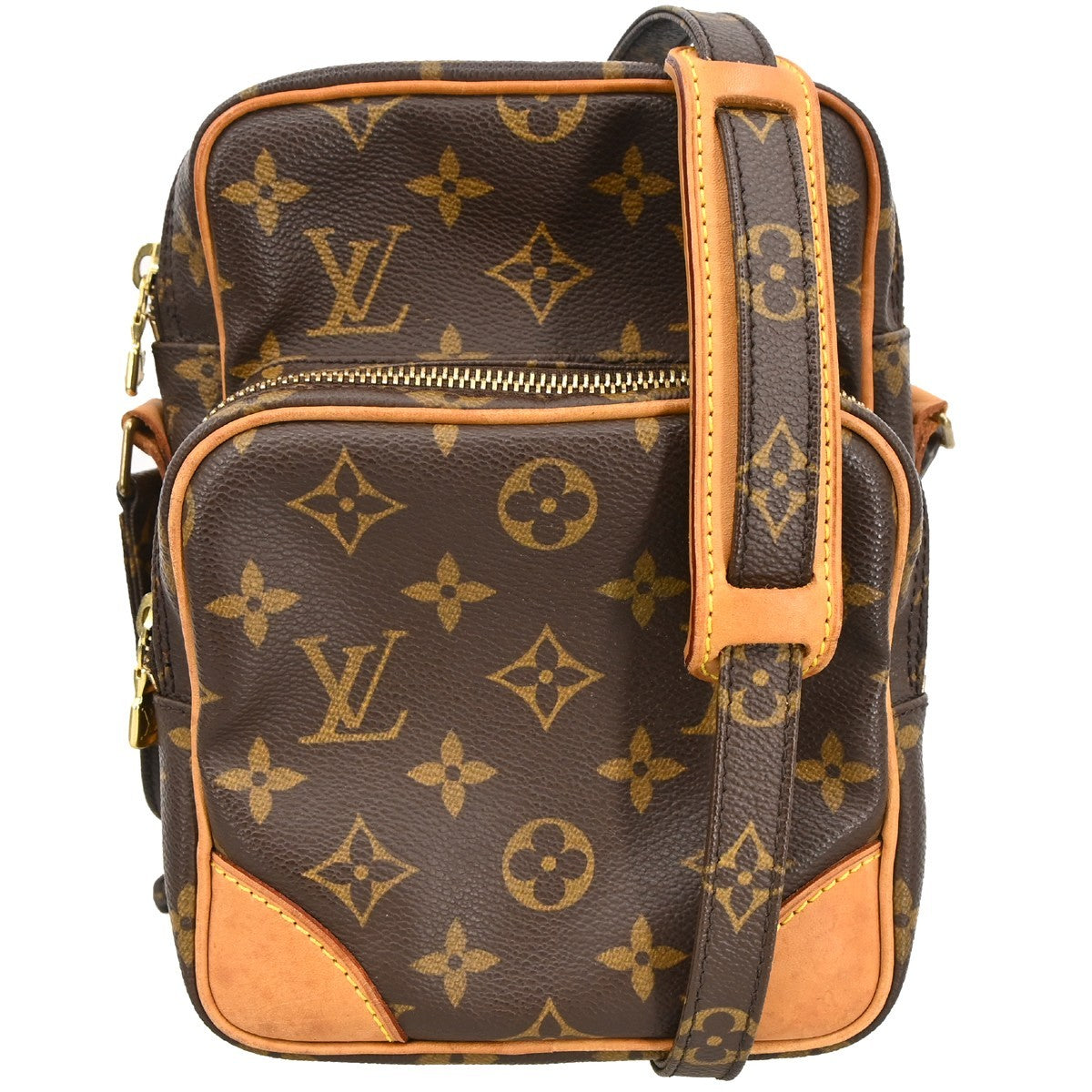 Louis Vuitton Amazone Bag Monogram Canvas Brown Canvas Shoulder Bag Bag (Pre-Owned)