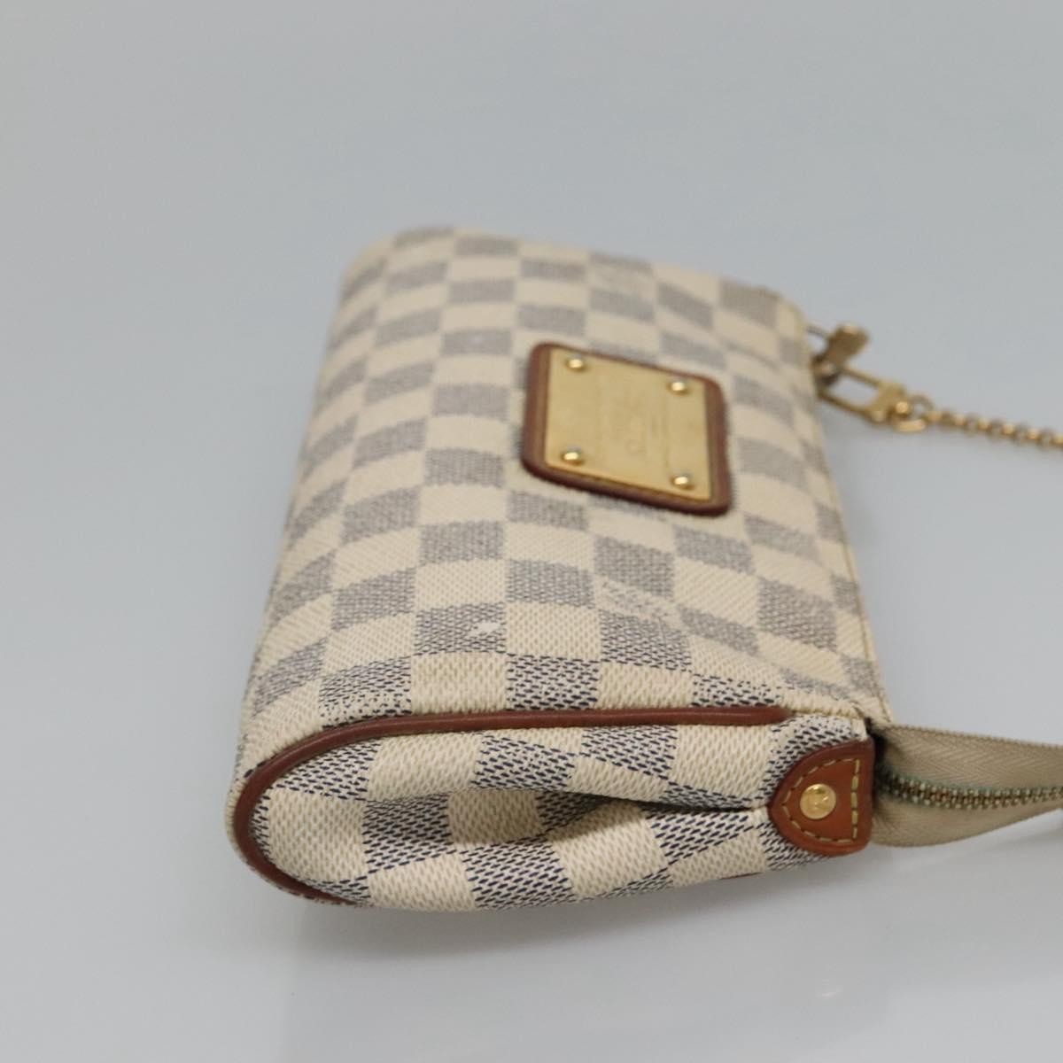 Louis Vuitton Eva Handbag Damier White Canvas Shoulder Bag Bag (Pre-Owned)