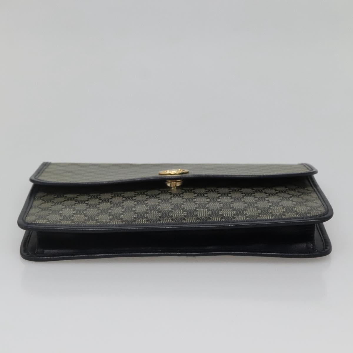 Celine Clutch Bag Canvas Navy Canvas Clutche & Pouche Bag (Pre-Owned)