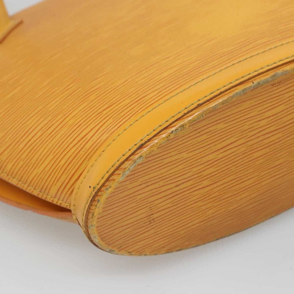 Louis Vuitton Saint Jacques Handbag Epi Leather Yellow Leather Shoulder Bag Bag (Pre-Owned)