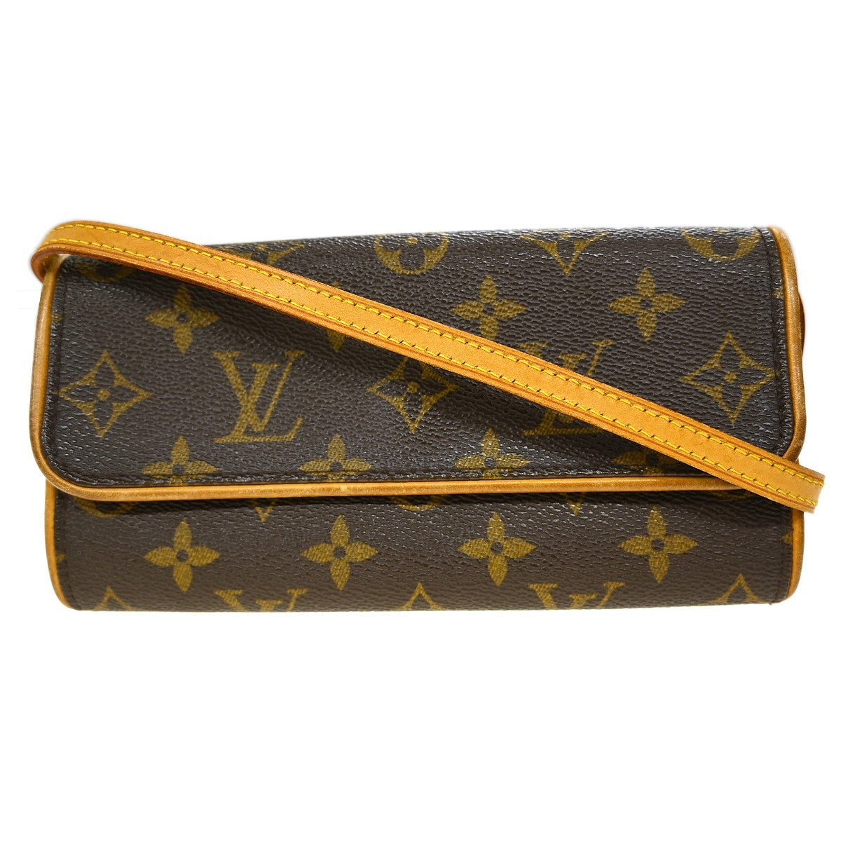 Louis Vuitton Twin Handbag Monogram Canvas Brown Canvas Clutche & Pouche Bag (Pre-Owned)
