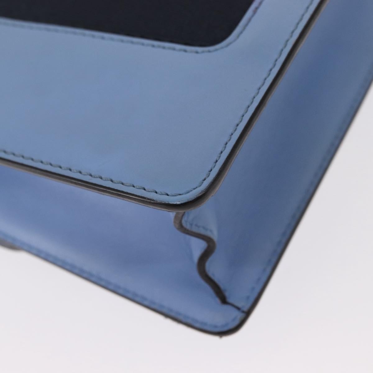 Gucci Sylvie Chain Shoulder Bag Leather Blue Leather Shoulder Bag Bag (Pre-Owned)
