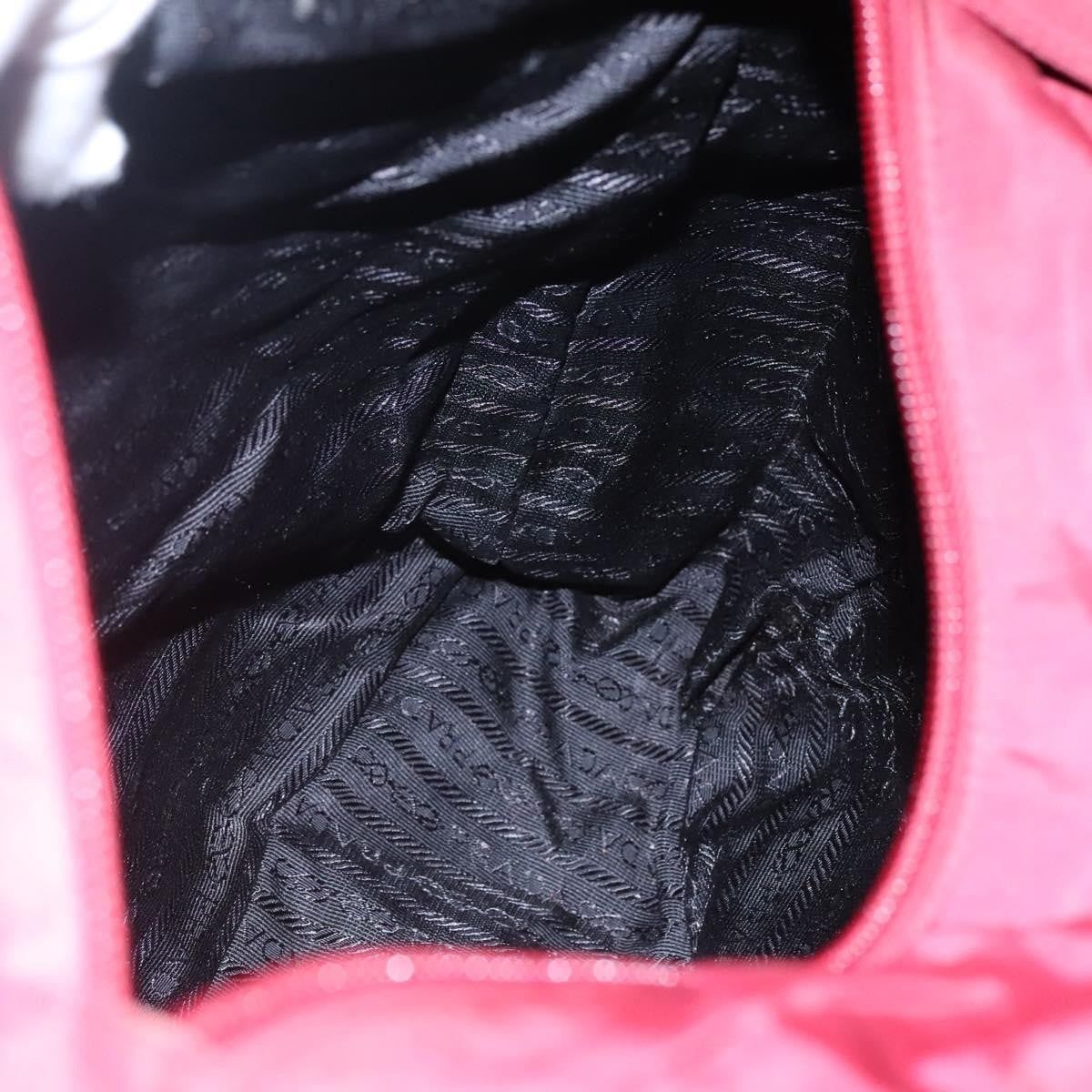 Prada Vintage Zip Tote Tessuto Red Nylon Tote Bag Bag (Pre-Owned)
