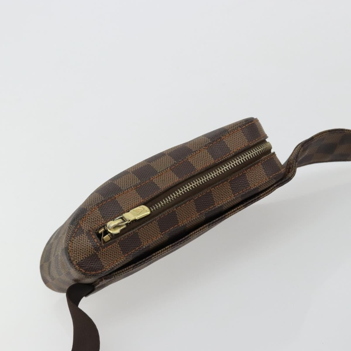 Louis Vuitton Geronimos Waist Bag Damier Brown Canvas Shoulder Bag Bag (Pre-Owned)