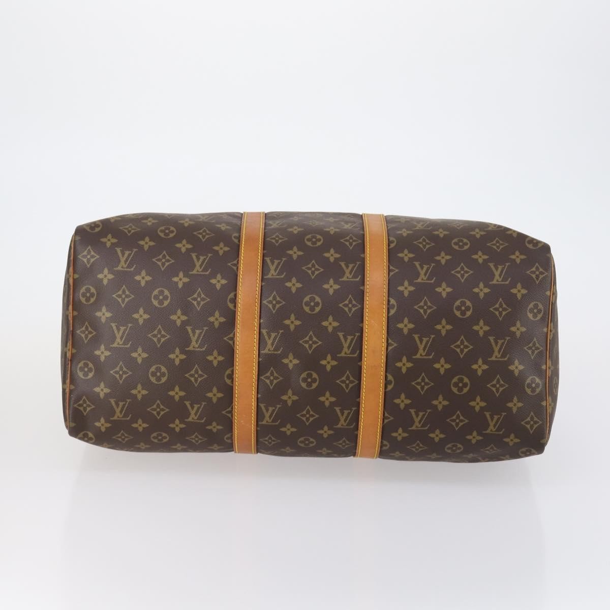 Louis Vuitton Keepall Bag Monogram Canvas Brown Canvas Travel Bag Bag (Pre-Owned)