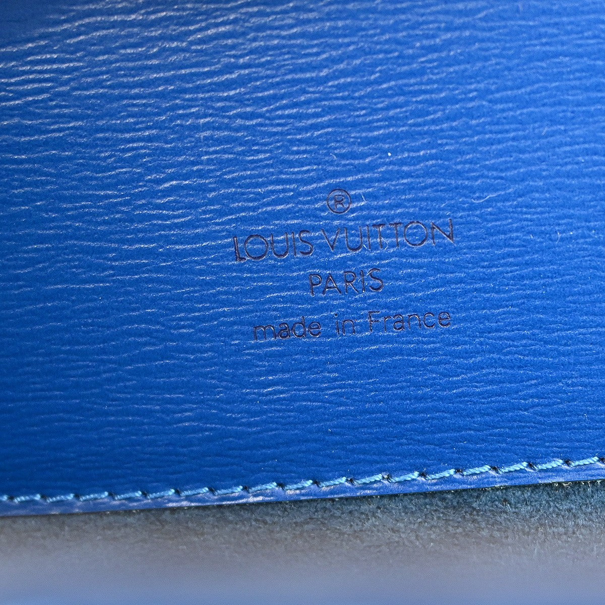 Louis Vuitton Cluny Shoulder Bag Epi Leather Blue Leather Shoulder Bag Bag (Pre-Owned)