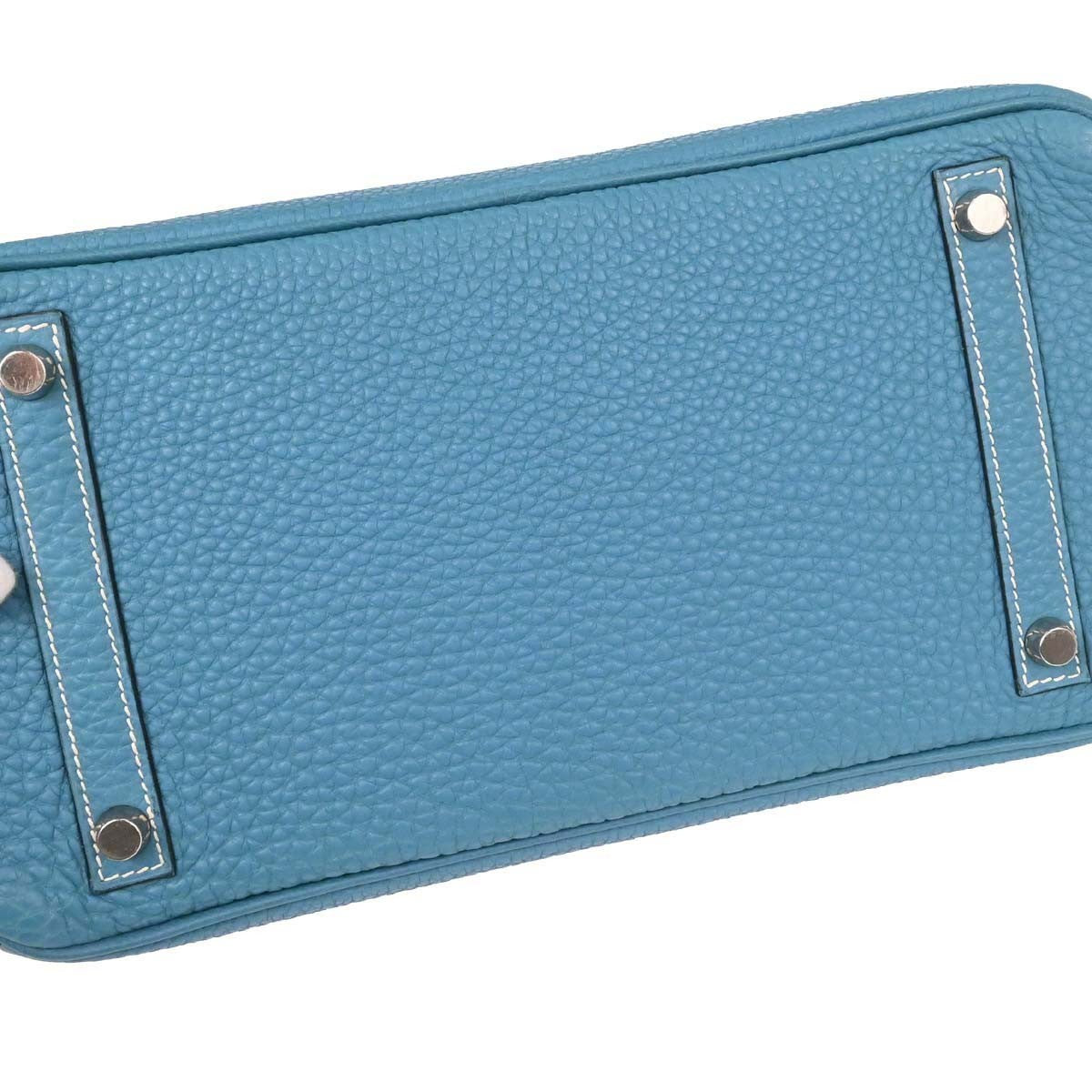Hermes Touch Birkin Bag Blue Togo With Blue Matte Alligator And Gold Hardware Blue Leather Handbag (Pre-Owned)