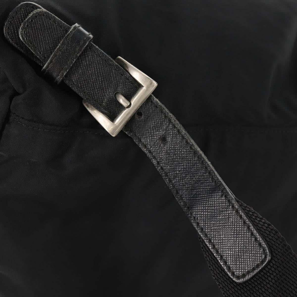 Prada Front Pocket Backpack Tessuto Black Nylon Backpack Bag (Pre-Owned)