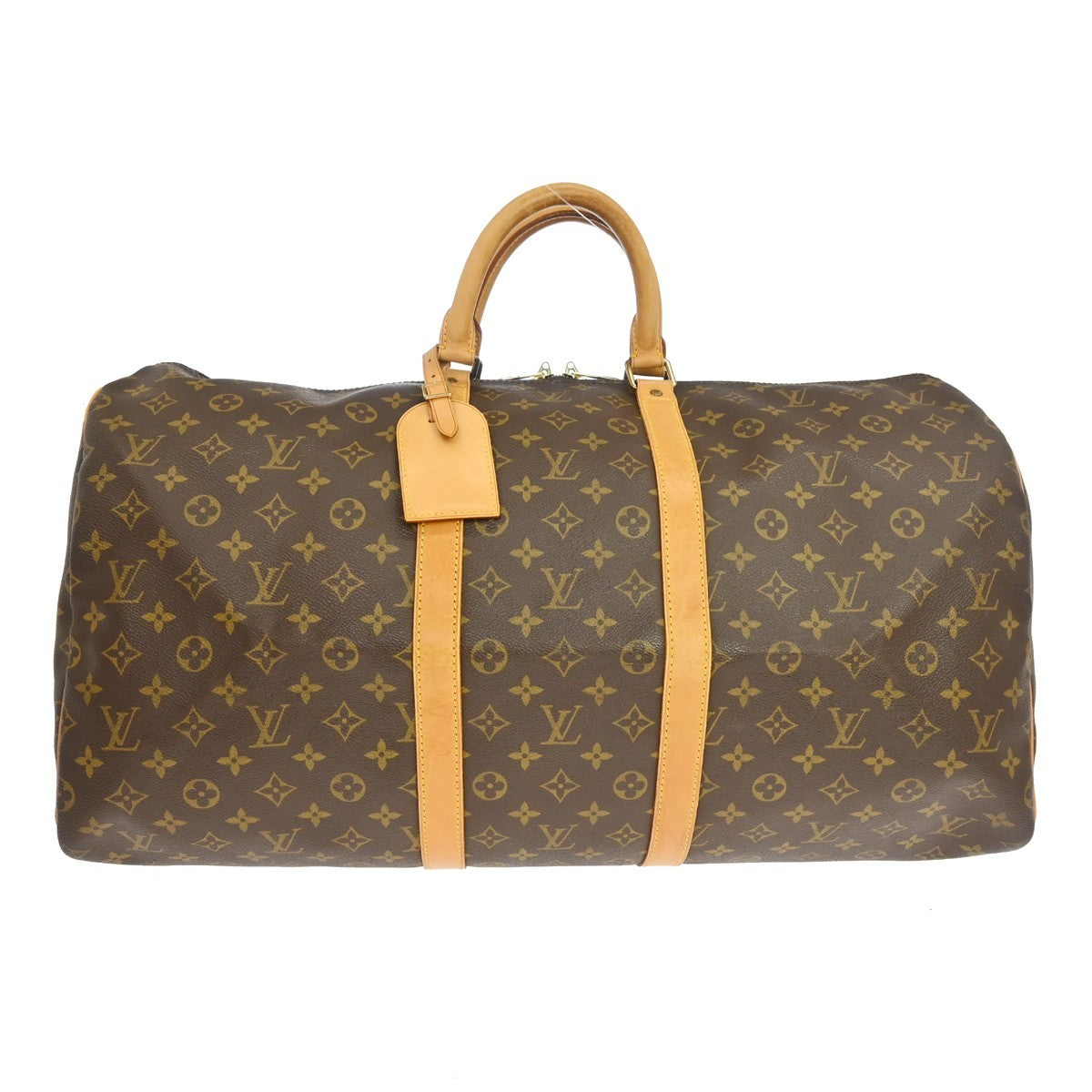 Louis Vuitton Keepall Bag Monogram Canvas Brown Canvas Travel Bag Bag (Pre-Owned)