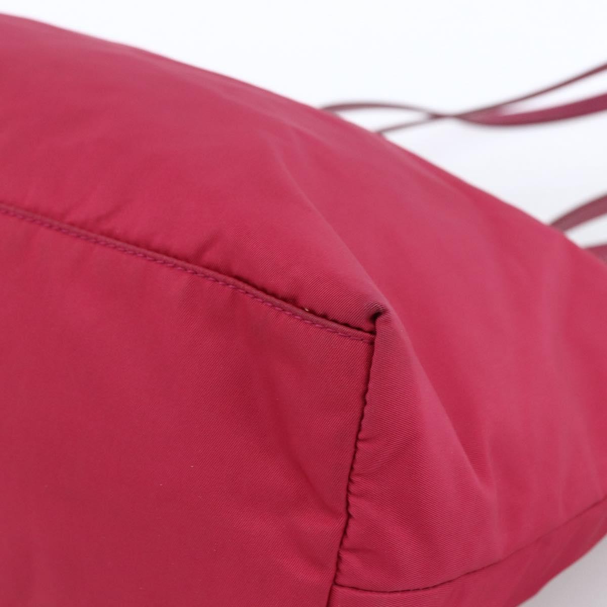 Prada Vintage Tote Tessuto Pink Nylon Tote Bag Bag (Pre-Owned)