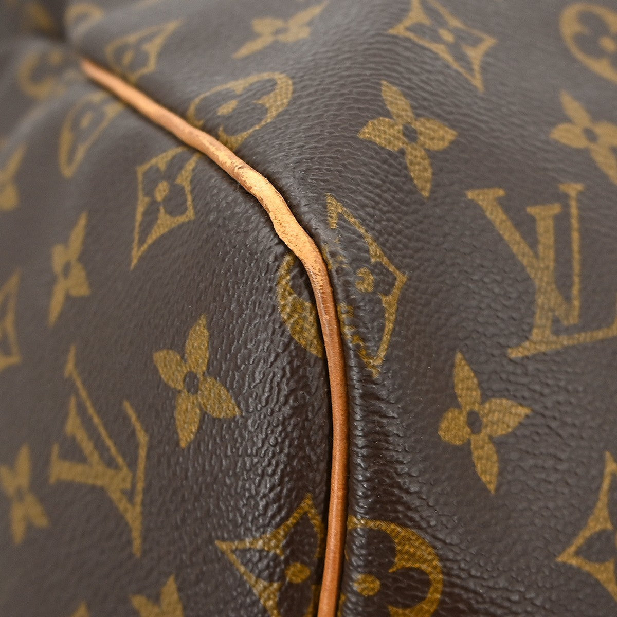 Louis Vuitton Keepall Bag Monogram Canvas Brown Canvas Travel Bag Bag (Pre-Owned)
