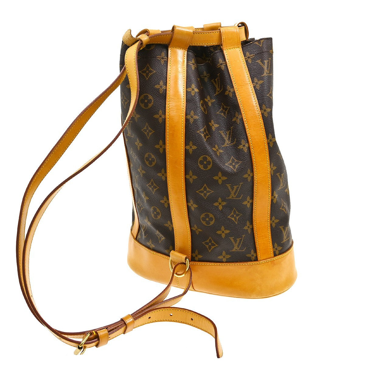 Louis Vuitton Randonnee Backpack Monogram Canvas Brown Canvas Backpack Bag (Pre-Owned)