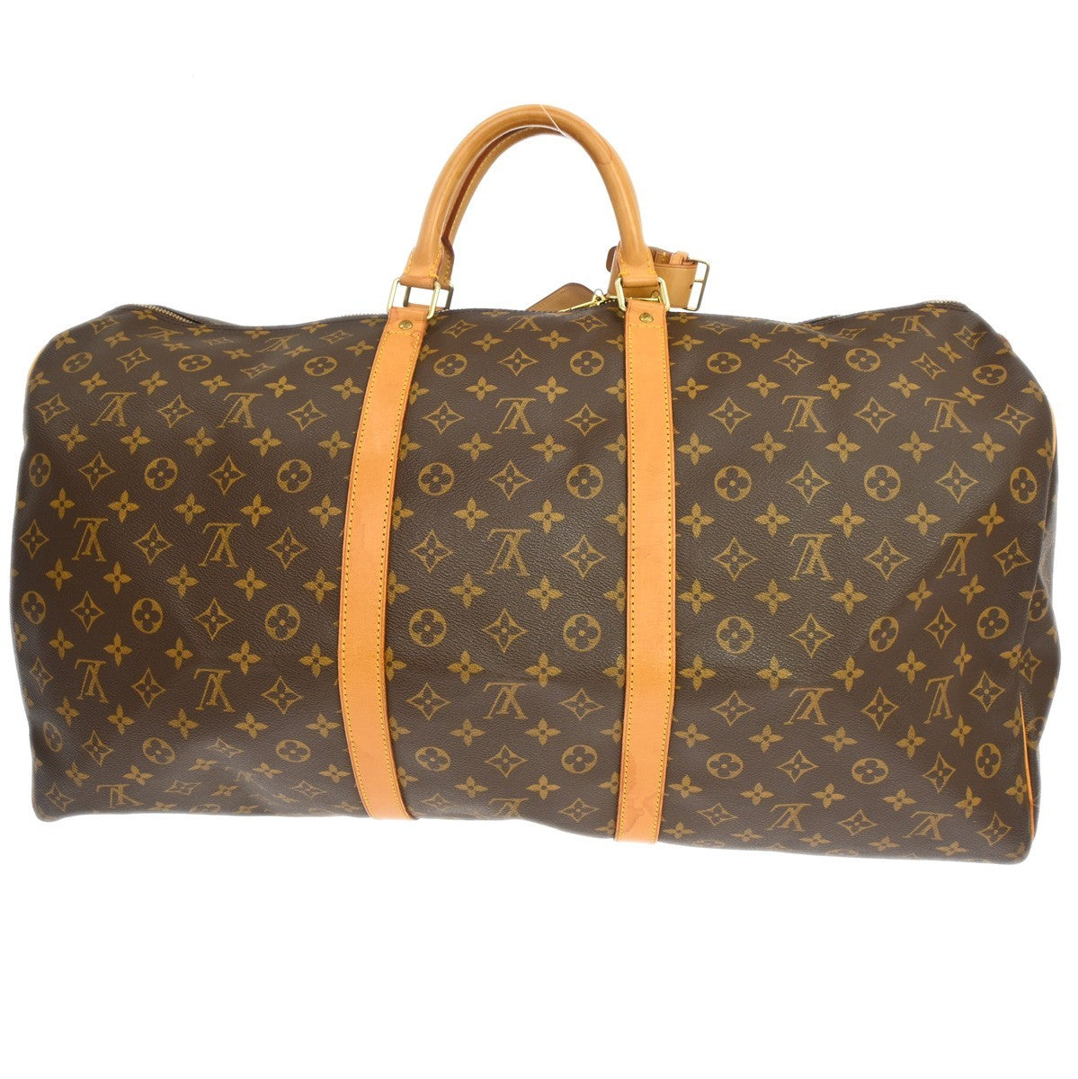 Louis Vuitton Keepall Bag Monogram Canvas Brown Canvas Travel Bag Bag (Pre-Owned)