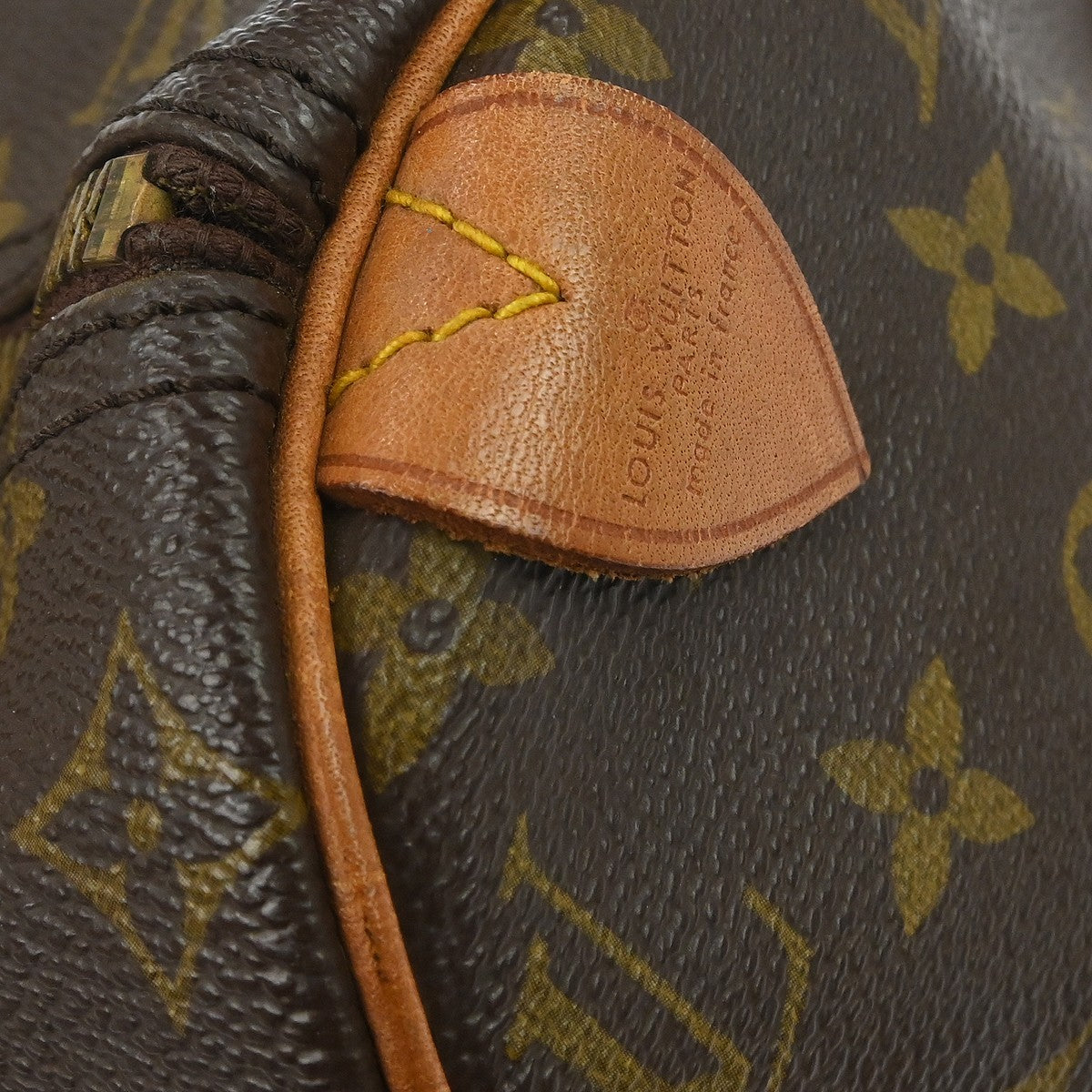 Louis Vuitton Speedy Handbag Monogram Canvas Brown Canvas Handbag (Pre-Owned)