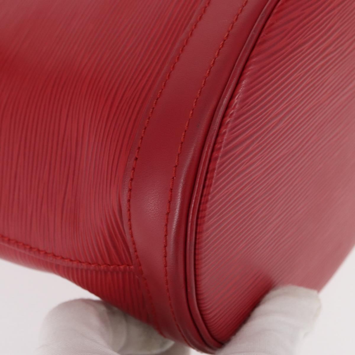 Louis Vuitton Bucket Bag Epi Leather Red Leather Shoulder Bag Bag (Pre-Owned)