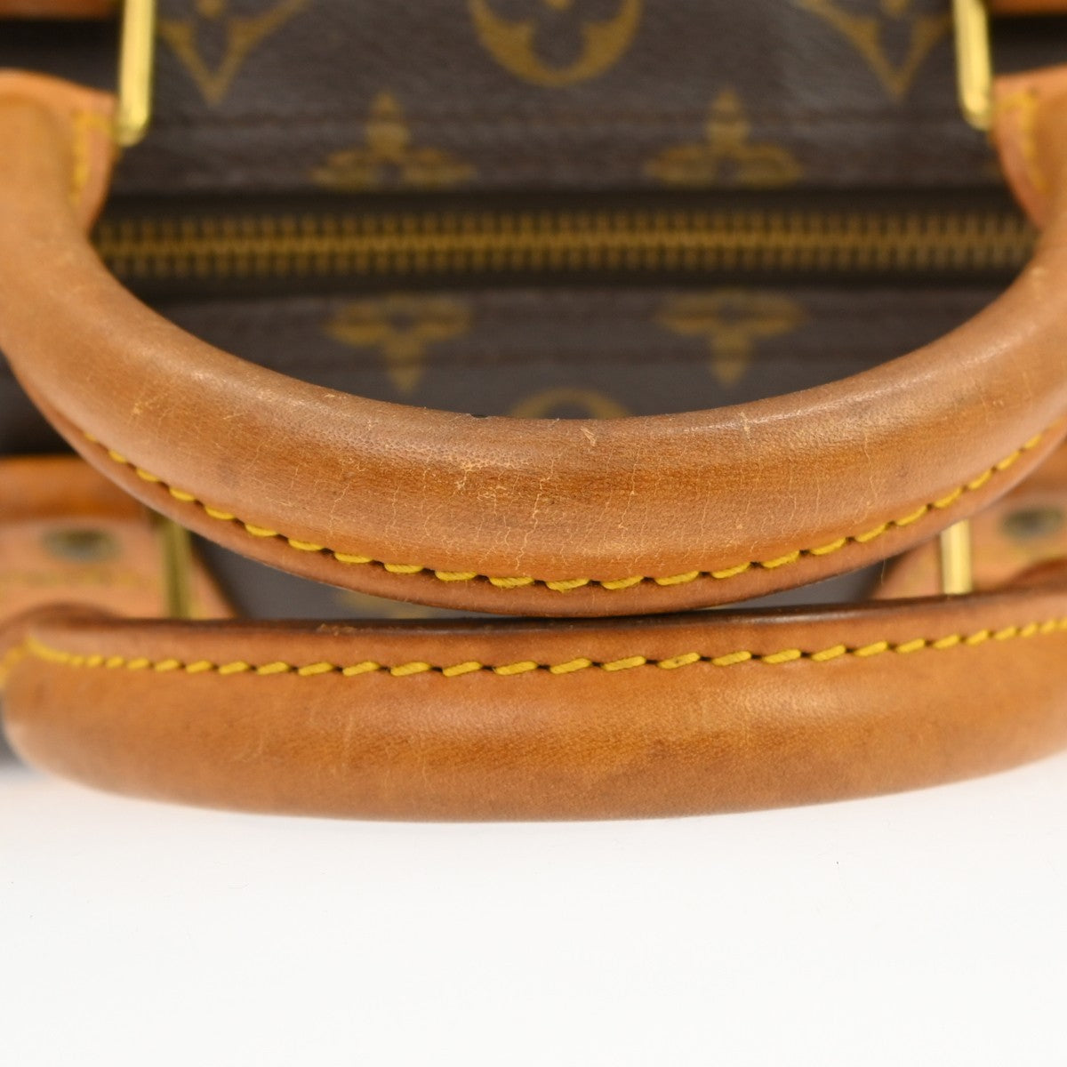 Louis Vuitton Speedy Handbag Monogram Canvas Brown Canvas Handbag (Pre-Owned)