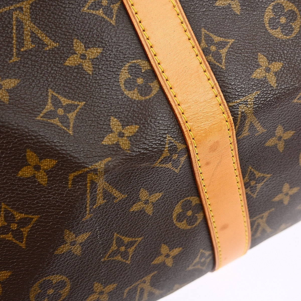 Louis Vuitton Keepall Bag Monogram Canvas Brown Canvas Travel Bag Bag (Pre-Owned)