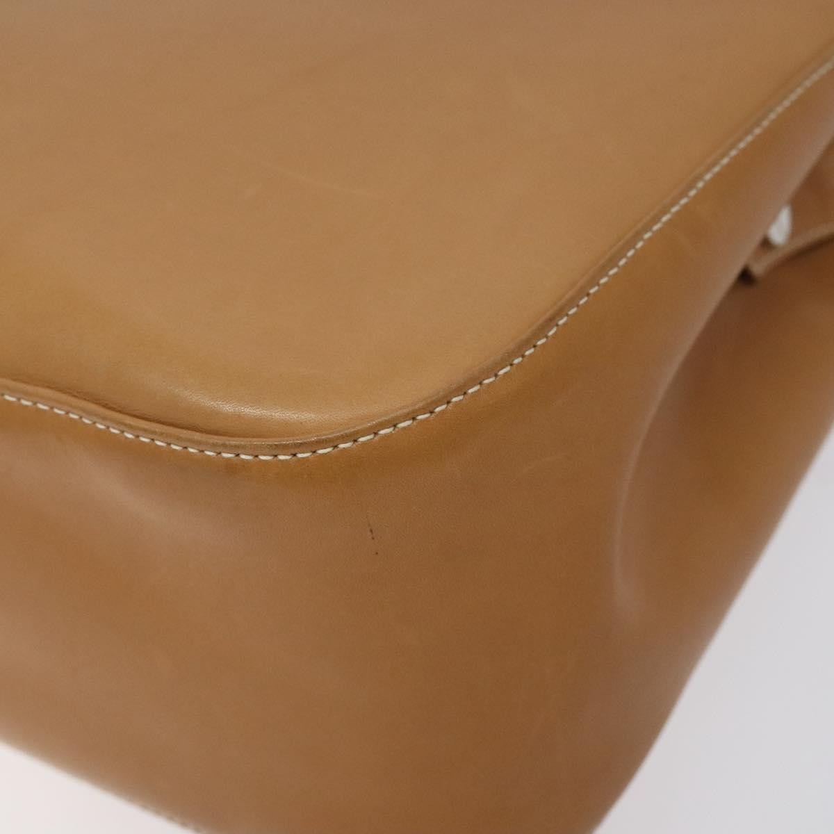 Salvatore Ferragamo Gancini Shoulder Bag Suede Brown Leather Shoulder Bag Bag (Pre-Owned)