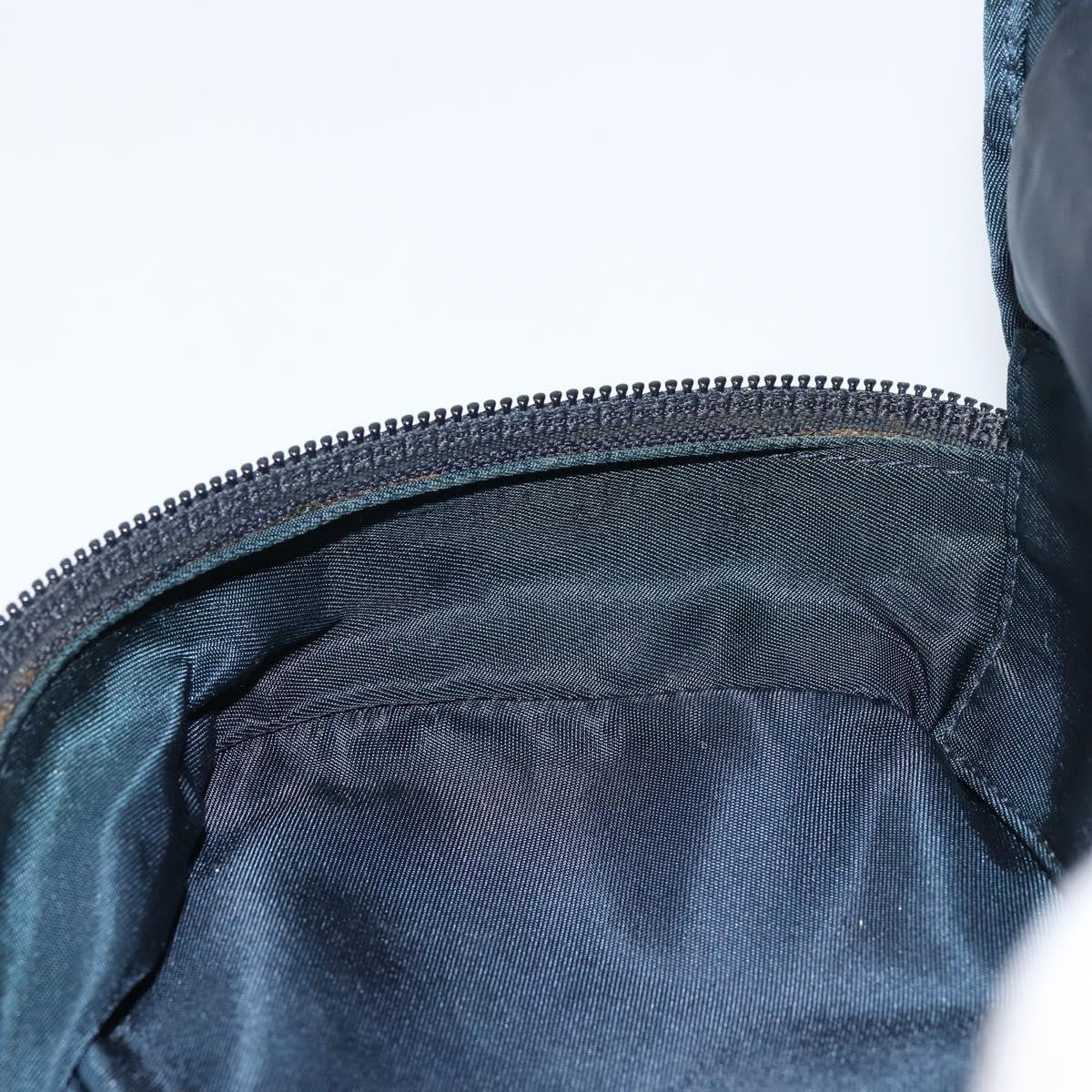 Christian Dior Vintage Saddle Coin Purse Diorissimo Canvas Blue Canvas Clutche & Pouche Bag (Pre-Owned)