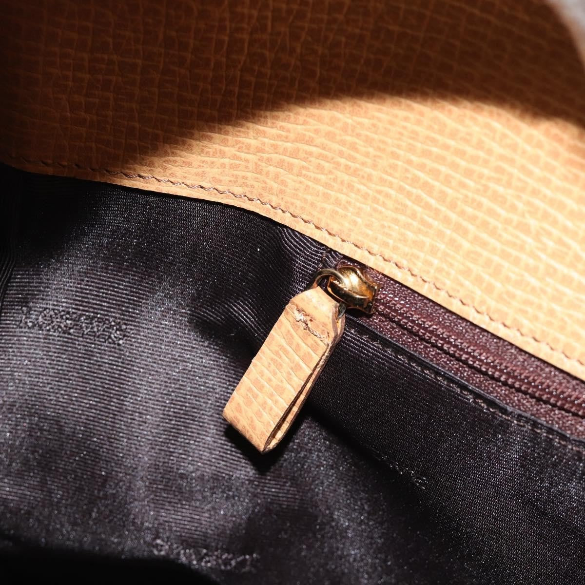 Loewe Vintage Shoulder Bag Canvas Beige Leather Shoulder Bag Bag (Pre-Owned)