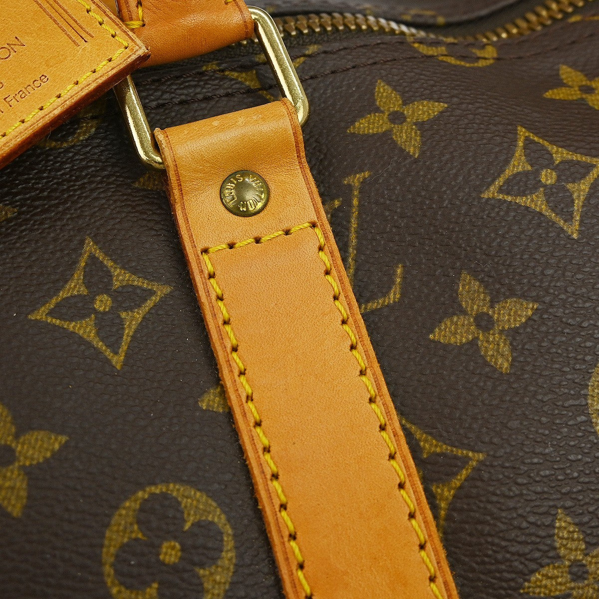 Louis Vuitton Keepall Bag Monogram Canvas Brown Canvas Travel Bag Bag (Pre-Owned)