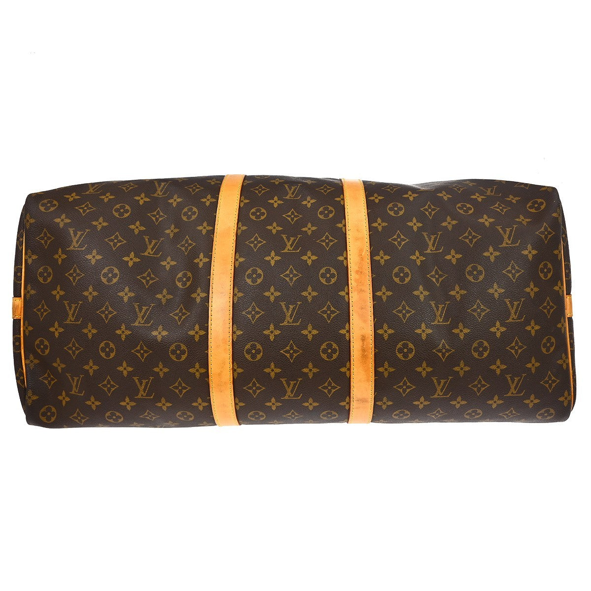 Louis Vuitton Keepall Bandouliere Bag Monogram Canvas Brown Canvas Travel Bag Bag (Pre-Owned)