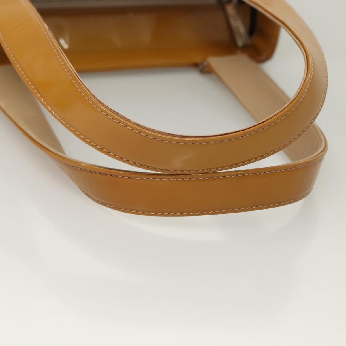 Chanel Chocolate Bar Cc Tote Quilted Patent Yellow Patent_Leather Handbag (Pre-Owned)