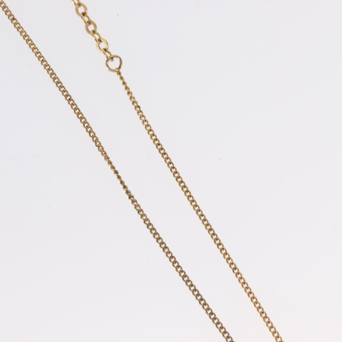Christian Dior Cd Round Pendant Necklace Metal Gold Metal Necklace Jewelry (Pre-Owned)