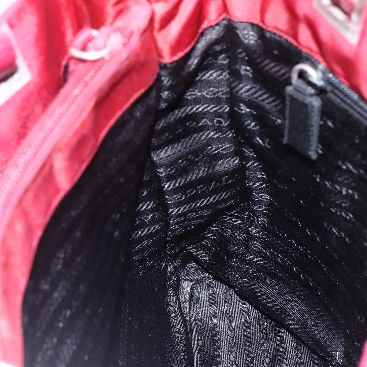 Prada Vintage Tote Tessuto Red Nylon Tote Bag Bag (Pre-Owned)
