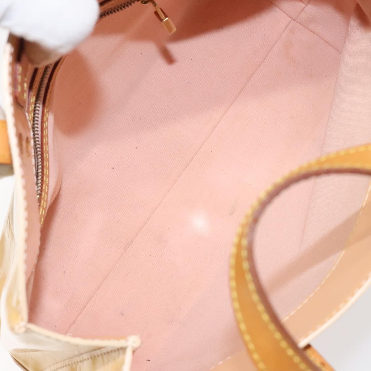 Louis Vuitton Reade Handbag Monogram Vernis Beige Patent_Leather Handbag (Pre-Owned)