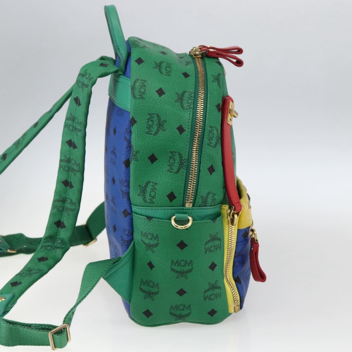 MCM Vintage Vicetos Backpack Pvc Leather Multicolour Pvc Backpack Bag (Pre-Owned)